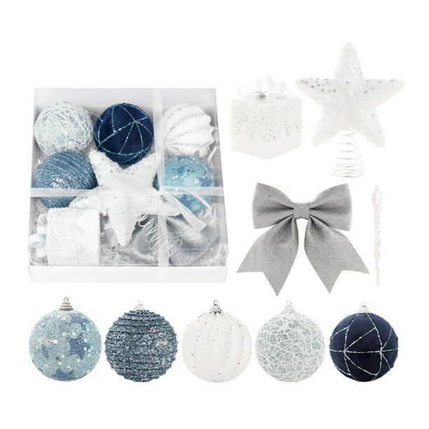 Adornos navideños Fiudx Multicolor Bola de espuma para árbol de Navidad