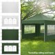 thumbnail image 3 of Muyoka Cubierta de carpa plegable de 3 * 2M Paño de lluvia de protección solar para exteriores (sin techo de carpa y soporte) Muyoka Hogar, 3 of 7
