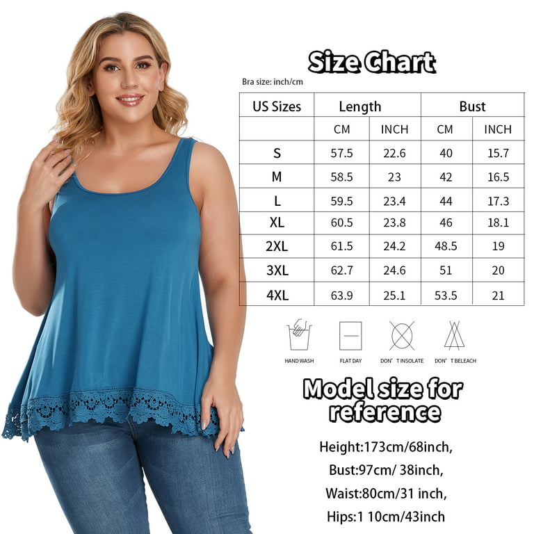 CARCOS Womens Plus Size Camisoles with Built in Shelf Bras Summer Tank Top  Wide Strap Swing Lace Flowy Pleated Sleeveless Tops Black-White-Navy,Medium