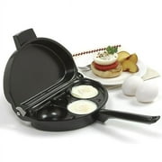 Norpro Nonstick Omelet Pan with Egg Poacher, One Size, As Shown