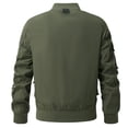 thumbnail image 4 of Men Bomber Jacket Military Jacket with Multi Pockets (Green XXL), 4 of 4