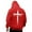 B Red, variant on Jesus Hoodie Mens Cross Letter Print Soft Hooded Sweatshirt Long Sleeve Casual Streetwear Loose Fit Men Hoodies