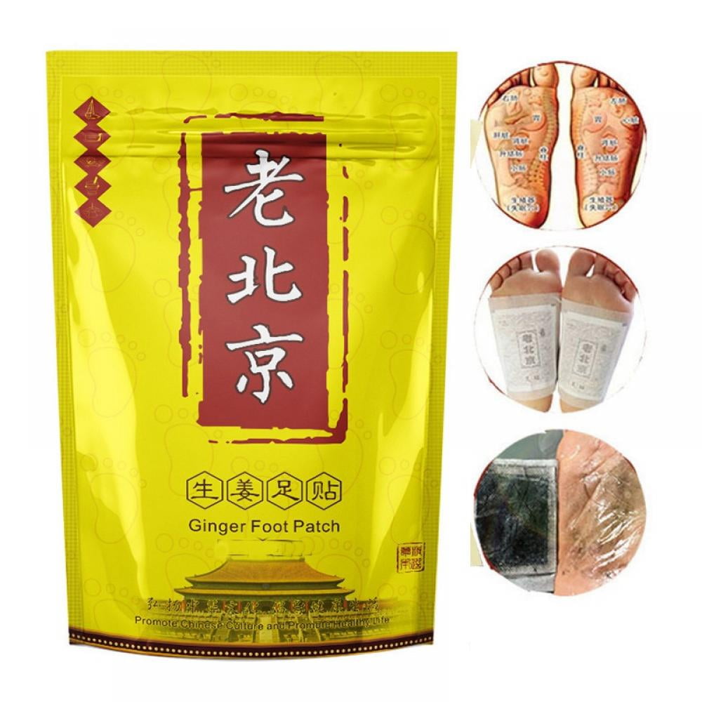 Brand Sale! 50 Packs Foot Patch With Ginger And Wormwood Anti-Swelling Detoxification Pain And Stress Relief Help to Sleep