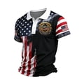 thumbnail image 3 of LTTVQM 250th Anniversary Usa Shirt for Men Short Sleeve Casual Summer Patriotic Flag Print American 1776-2026 Polo Shirts Black L, 3 of 7