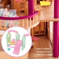 thumbnail image 3 of Doll Swing Toys Mode Accessoires de Balançoire et Toboggan pour Poupée Ensemble de Terrain de Jeu Accessoire de Maison de Poupée 45cmx36.5cm, 3 of 11