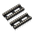 thumbnail image 2 of Uxcell 10 piezas de adaptador de zócalo DIP IC de 20 pines redondos de 7.6 de paso de fila, 2 of 5