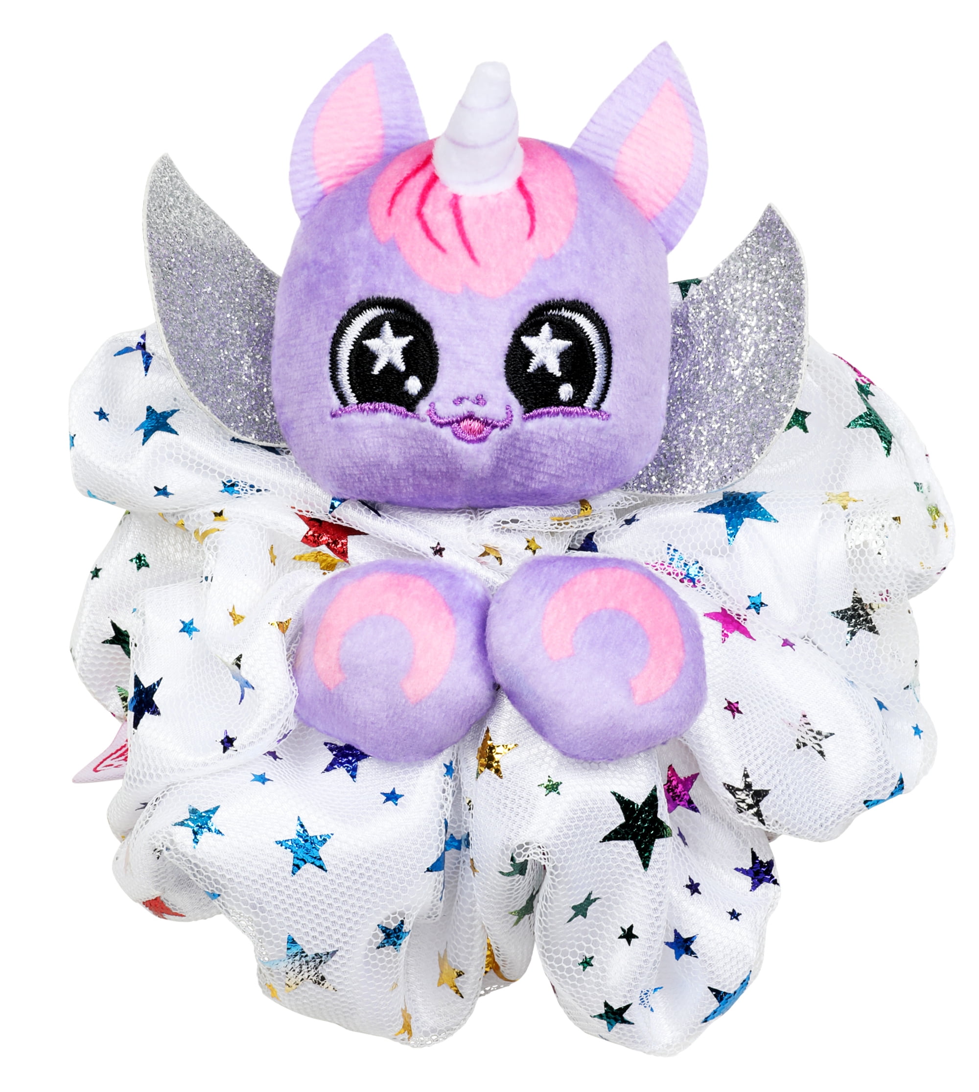 ScrunchMiez Giantz Purple Star Unicorn Shimmer Scrunchie To Cute Plush ...