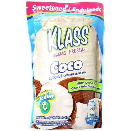 Klass Drink Mix, Coconut (Pack of 18)