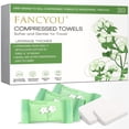 thumbnail image 1 of Fancyou Toalla facial desechable comprimida grande, toallita gruesa, toallitas de algodón portátiles compactas, tabletas, paños de limpieza facial, toallitas para viajes, camping, senderismo, salón de, 1 of 5