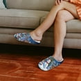 thumbnail image 3 of Psesaysky Soft Indoor Closed Toe Cotton Slippers Non-slip Sole Lightweight Christmas Snowman Print House Slippers Home Shoes, Size 7.5-8.5, 3 of 7