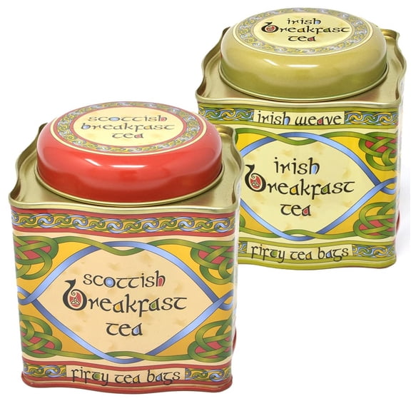 Royal Tara Set of 2 Black Teas - 1 Breakfast Tea Irish Weave & 1 Scottish Breakfast Tea