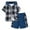 1-Blue, variant on Toddler Baby Boy Clothes Fall Winter Outfit, Boys Clothes 3T 4T 5T 6T 7T 2 Piece Baby Boys Outfits Plaid Hooded Toddler Boys Top Pants Set Autumn Winter Home Wear Baby's Clothing Set