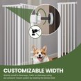 thumbnail image 6 of Uforic 55" Extra Tall Pet Gate with Cat Door, 29.5"-48" Wide, Auto-Close, No Drill, White, 6 of 9