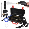 thumbnail image 1 of High Pressure Steam Cleaner 1800W 6 Bar High Temperature Heat Steam Cleaner with Voice Prompt / Ozone Function Touch LCD Display 4 Modes 6 Gears Tankless Handheld Steam Cleaning Machine for Home Auto, 1 of 8