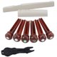 thumbnail image 2 of Soidarity 6 uds pasadores de puente de guitarra extractor de clavijas de guitarra con tuerca de sillín DIY Kit de pasadores de puente de guitarra piezas Accesorios para instrumentos musicales Soidarity OD001229-00, 2 of 6