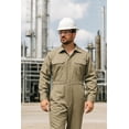 thumbnail image 2 of Flame Resistant FR Coverall - 88% C / 12% Nylon (Large, Khaki), 2 of 5