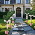 thumbnail image 4 of Heart Shaped Boxwood Topiary Tree, 2.5ft Artificial Faux Plant in Black Pot, Indoor Outdoor Valentine's Day and Porch Decor, 4 of 7