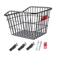 thumbnail image 4 of Colaxi Bike Rear Basket Storage Basket Strengthened Frame Practical Cargo Rack Biking Rack Basket for Riding Luggage Black No Lid, 4 of 8