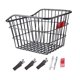 thumbnail image 4 of Cesta trasera para bicicleta, cesta para portaequipajes de bicicleta de alambre de hierro, portaequipajes portátil para bicicleta, cesta para biciclet Negro sin tapa, 4 of 9