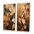 thumbnail image 3 of Designart "Earthy Foliage Balance IV" Floral Framed Wall Art Set Of 2 - Brown Floral Frame Gallery Set For Office Decor, 3 of 7