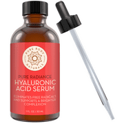 Hyaluronic Acid Serum for Face - 100% Pure Hyaluronic Acid with Vitamins C & E - Non-Comedogenic Formula, 1 Fl Oz.