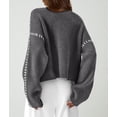 thumbnail image 2 of Suéter PRETTYGARDEN Otoño 2025 Cuello Simulado Gris M, 2 of 6