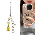 thumbnail image 2 of KUFptva Playful Bear Charm Phone Lanyard Strap Stylish Keychain Belt Featuring Colorful Fruit Beads for Purse or Daily Use, 2 of 7