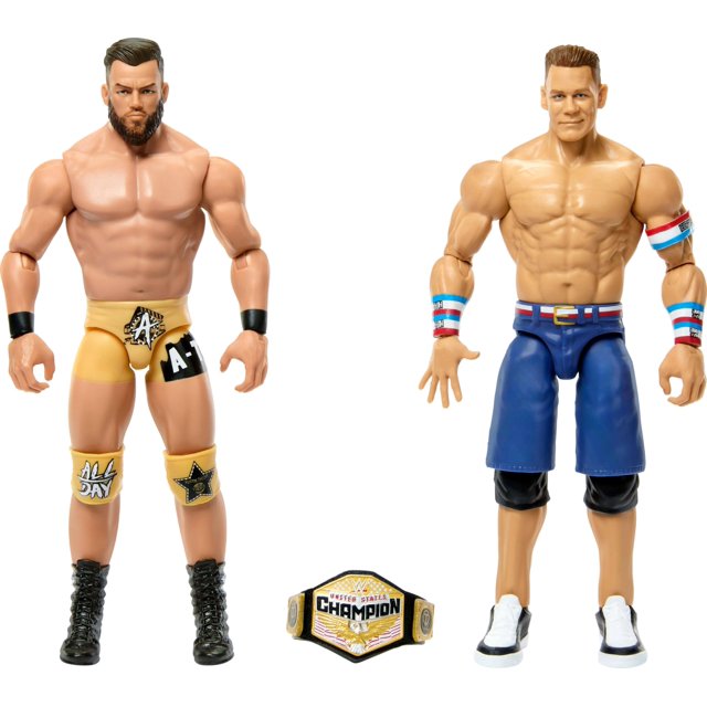 Figura de acción Mattel WWE Championship Showdown John Cena vs Austin Theory, paquete de 2