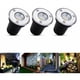 thumbnail image 1 of Foco empotrable de suelo con 6 LED, luz empotrada de suelo de 3 W para exteriores, lámpara de pie para exteriores, 12 V-24 V CC, acero inoxidable redondo, blanco cálido, 1 of 5