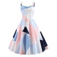 thumbnail image 1 of Puntoco Vestidos Mujer Verano Casual Moda Sexy Deslizado Impreso Sin Mangas Cuello Redondo Vestido De Mujer Vestidos De Noche, 1 of 8
