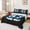 Black Blue 02, variant on Feelyou Classic Baseball Gear Twin Sheets for Kids, Drip Sprinkle Bedding, Red Blue, 3 Pieces, 1 Flat Sheet, 1 Fitted Sheet and 1 Pillowcase