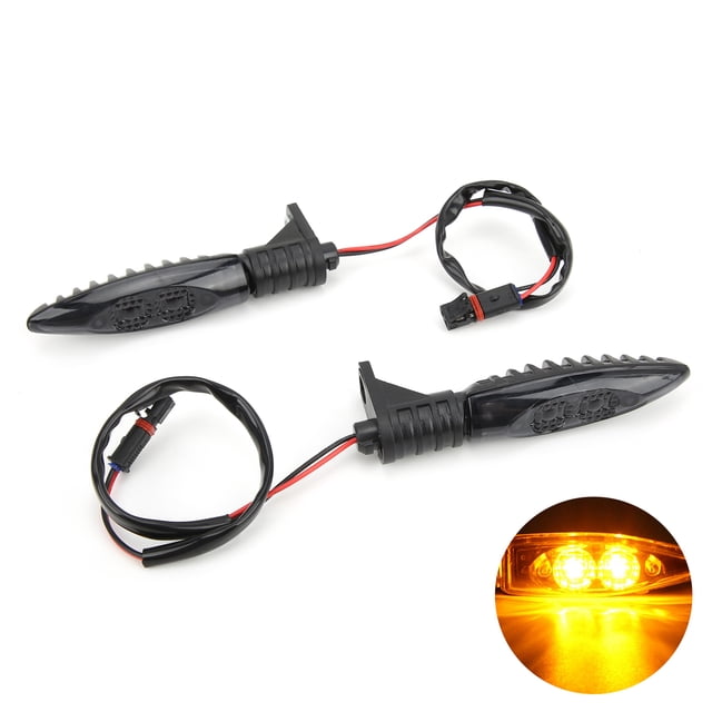 Pair Front Turn Signal Indicator LED Light 12V Replacement for S1000RR R1200GS F800GS