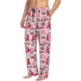 thumbnail image 2 of Daiia Garden Gnomes Men's Sleep Pant with Pockets and Drawstring,Pajama Pants-Large, 2 of 9