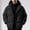 Black, variant on COSFO Quilted Winter Jackets Puffer for Men with Hood Coat Full Zip Solid Color Heavyweight Warm Outerwear Jackets