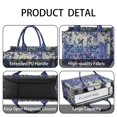 thumbnail image 4 of Large Capacity Tote Bag,Blue Purple Butterfly Pattern Handbag Fashion Luxury Tote Bag,15.7"x13"x 5.1" Inches,Laptop Compatible, 4 of 6