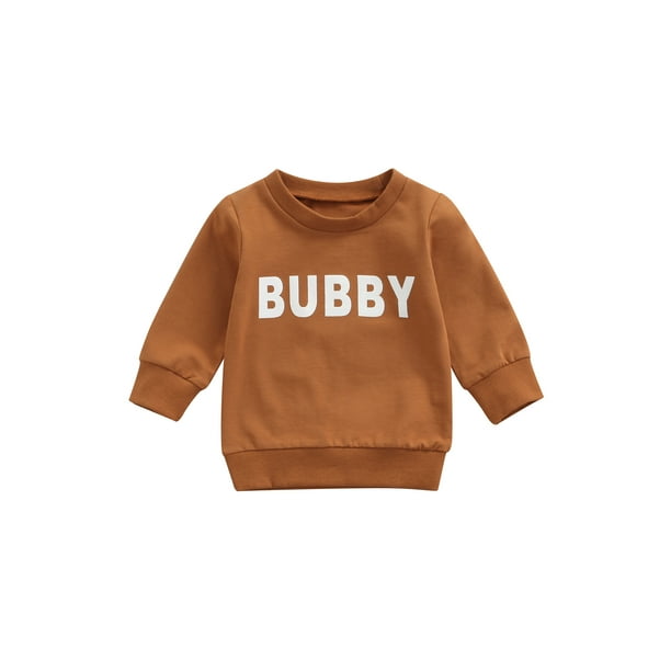 xiaxaixu Children s Pullover Loose Long sleeved Crew Neck Letter