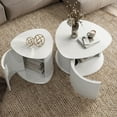 thumbnail image 6 of Furniture of America Elara Wood 2-Piece Coffee Table and End Table Set in White, 6 of 20