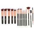 thumbnail image 3 of Makeup Brushes Makeup Brush Set - 16 Pcs BESTOPE PRO Premium Synthetic Foundation Concealers Eye Shadows Make Up Brushes set,Eyeliner Brushes(RoseGold), 3 of 8