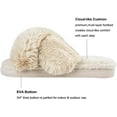 thumbnail image 3 of Chaussons en Polaire Douce à Bande Croisée pour Femmes Intérieur Ou Extérieur, 3 of 4