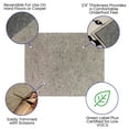 thumbnail image 5 of Emma + Oliver Non-Slip 1/4 Inch Thick Gray Multi-Surface Reversible 8' x 10' Area Rug Pad, 5 of 7