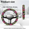 thumbnail image 7 of HUIACONG Vibrant Flowers Unversial Golf Cart Steering Wheel Covers 13-14" Car Steering Wheel Cover Soft Flannel for EZGO Yamaha TXT & RXV DS & PrecedentClub Cars, 7 of 7