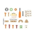 thumbnail image 3 of Ftwytp Pretend Play Repair Tool Set, Educational DIY Assembly Toy, Plastic Parts Multiple Shapes, Develop Fine Motor Skills Imagination Logical Thinking, Parent-Child Interaction Building Toy, 3 of 6