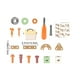 thumbnail image 3 of Kit de herramientas de mecánico para juegos de simulación | Juego de construcción de 143 piezas con tornillos y tuercas | Juguete educativo para niños, juego de roles y motricidad fina, 3 of 6