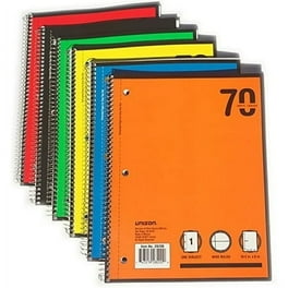 1 Subject 70 Sheet Spiral Bound Notebook Six Pack Bundle One