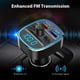 thumbnail image 3 of Transmisor Bluetooth FM para automóvil, V4.2 Kit de automóvil inalámbrico adaptador de radio Bluetooth con luz retroiluminada, cargador USB 5V/2.4A, accionamiento USB de soporte, tarjeta TF, llamadas manos libres - NX10 esquí esquí Gafas de esquí, 3 of 5