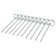 thumbnail image 2 of 10x brochetas para freidora de aire, brochetas reutilizables para pollo, superficie lisa, brochetas duraderas para barbacoa, palos para brochetas DYNWAVEMX Brochetas De Kebab, 2 of 8