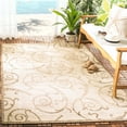 thumbnail image 2 of Safavieh Courtyard Daniel Oriental Indoor/Outdoor Area Rug, Natural/Brown, 4' x 5'7", 2 of 14
