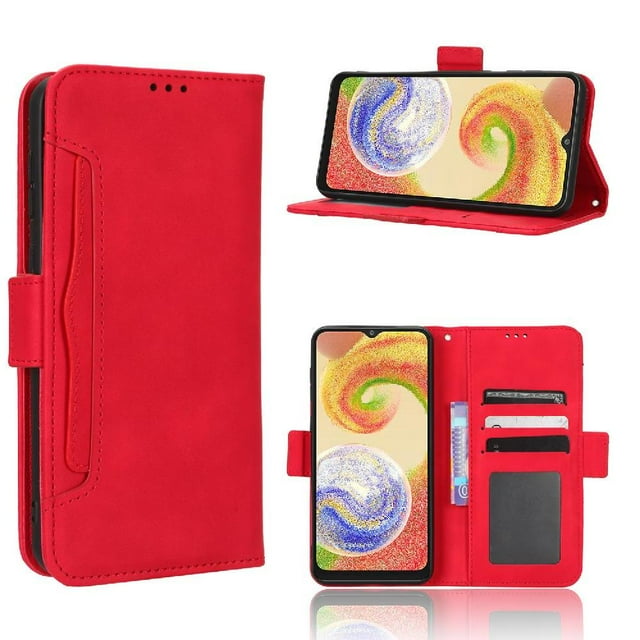 Funda Tipo Billetera GANGXUN para Samsung Galaxy A04 – Tapa Flip con Tarjetero