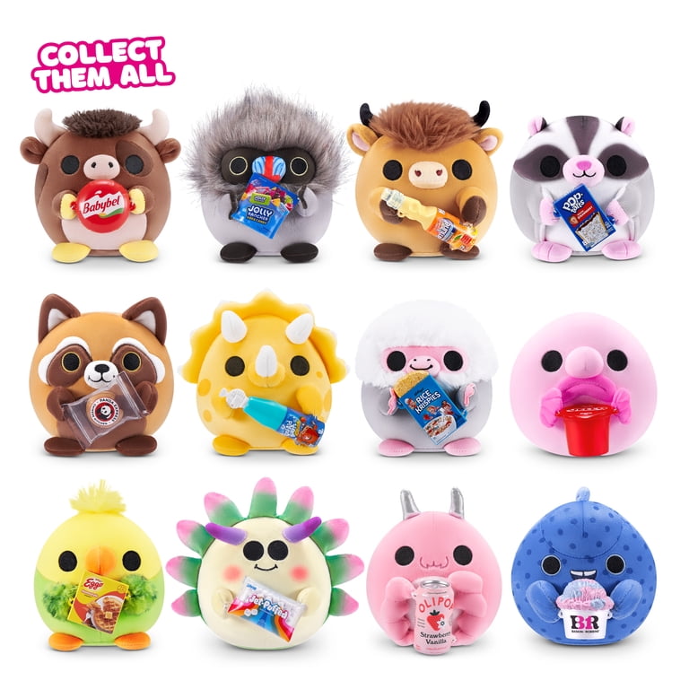 SNACKLES, Plush Mystery Capsule Toy, 3 5 inch Soft Stuffed Animal
