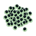 thumbnail image 2 of Glow in The Dark Eyes Self Sticky Round Paste on Luminous Sticker Wiggly Eyes Googly Wiggle Eyes for Scrapbooking Halloween Crafts Soft Toys 15mm 50pcs, 2 of 8